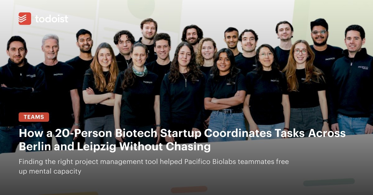 How Pacifico Biolabs Keeps Work Moving Between Berlin and Leipzig With Todoist